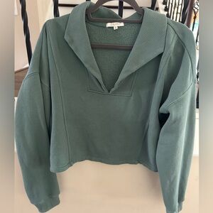 Z Supply Textured Green Pullover